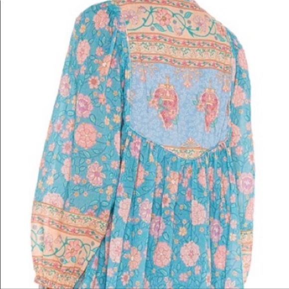 Spell Love Story Blouse in Sky Blue size S Excellent Condition - Picture 2 of 9